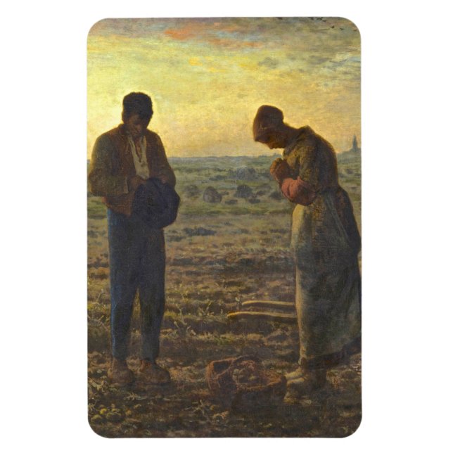 Angelus Jean Francois Millet Magnet (Vertikal)