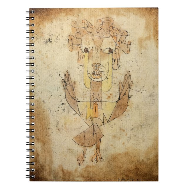 Angelus Novus av Paul Klee Anteckningsbok (Framsidan)