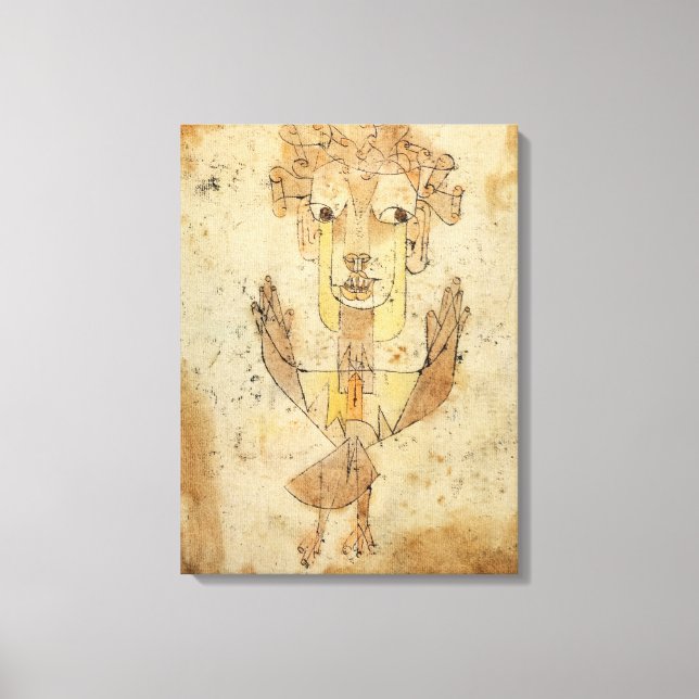 Angelus Novus av Paul Klee Canvastryck (Framsida)