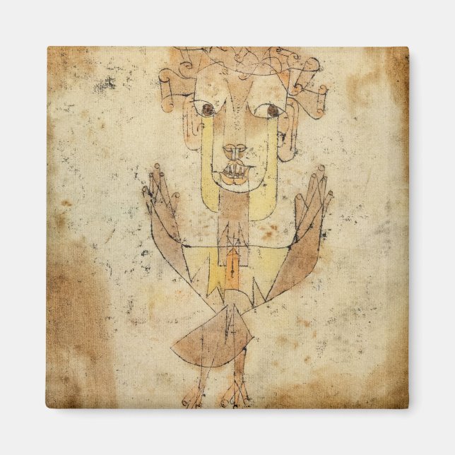 Angelus Novus av Paul Klee Magnet (Framsidan)