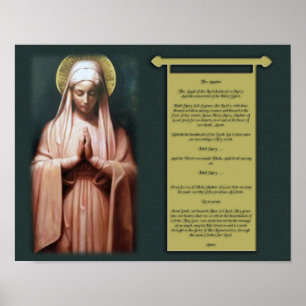 Angelus Prayer Poster