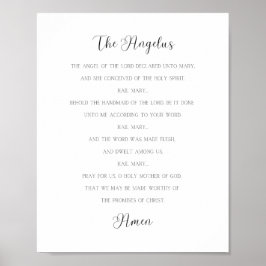Angelus Prayer Poster
