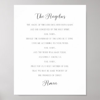 Angelus Prayer Poster