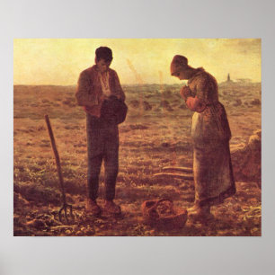 Angelus Prayer The Annuncision Virgin Mary Poster