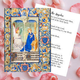 Angelus Virgin Mary Annunciation Catholic Prayer Anteckningskort