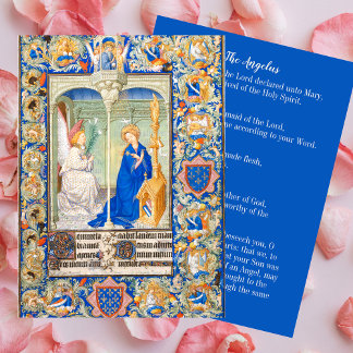 Angelus Virgin Mary Annunciation Catholic Prayer Anteckningskort