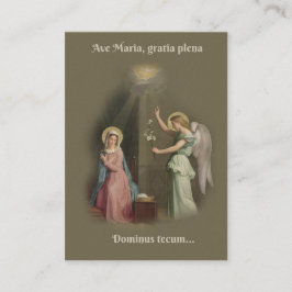 Angelusbönannunciationen av ängelheligakortet visitkort