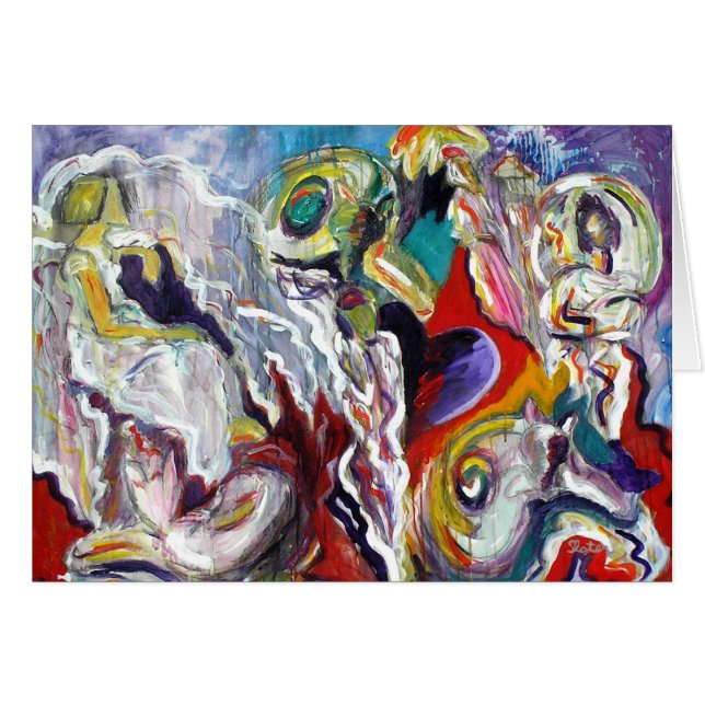 Ängelvisionkort Hälsningskort (Framsidan Horizontal)