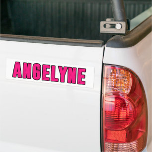 Angelyne namn bildekal