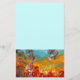 ÄNGENS SAGOPRINSESSA ,blå Brevpapper