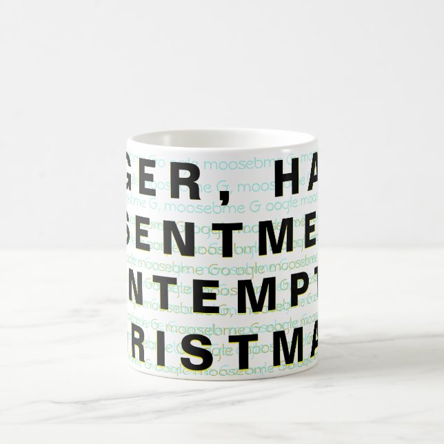 ANGER, HATE, RESENTMENT, KONTEMPT... CHRISTMAS! KAFFEMUGG (Center)