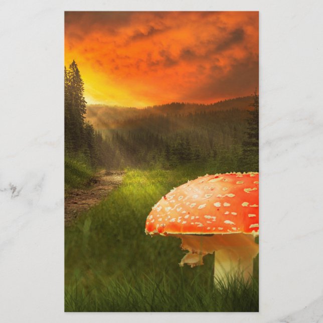 Anger Hösten Sol. Brevpapper (Framsida)