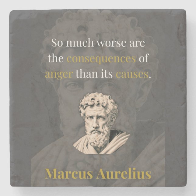 Anger Hurts You Most: Marcus Aurelius on Restraint Stenunderlägg (Framsidan)