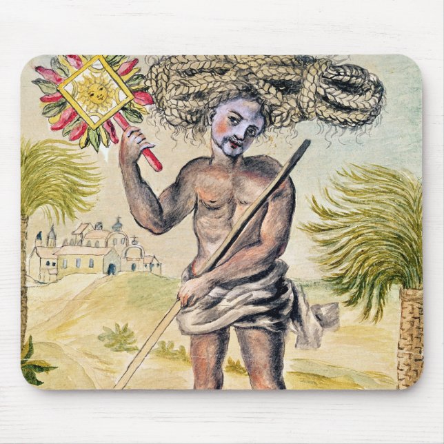 Ångerfull man i Indien Musmatta (Framsidan)