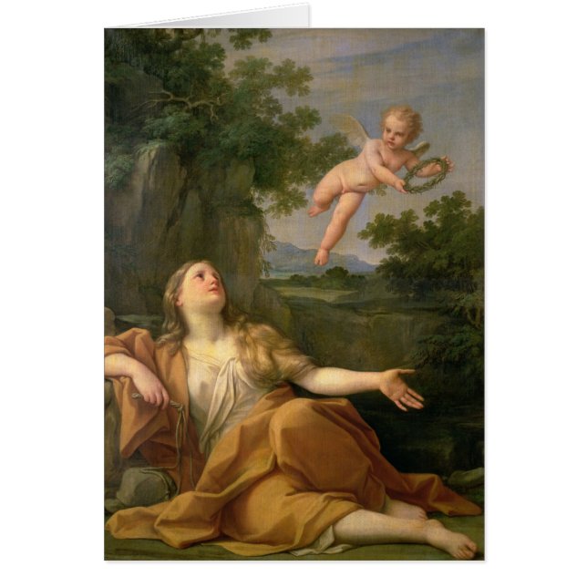 Ångerfulla Mary Magdalene, 1700-05 Hälsningskort (Framsidan)