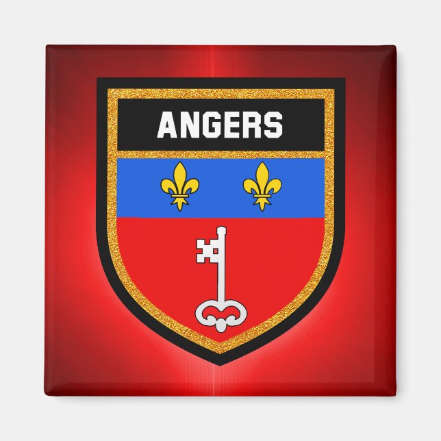 Angers Flagga Magnet (Framsidan)