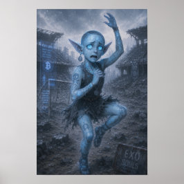Ångest / Balettdansös / Förstörd Stadionaffisch Poster