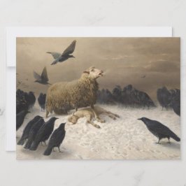 Ångest: Får med ett dött lamm Kort