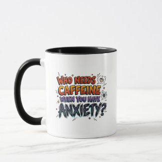 Ångest över koffein Rolig Sarcastic Kaffemugg
