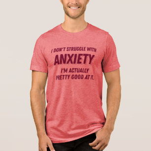 Ångest Övertänkande, undertänksamt introduktion av T Shirt