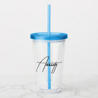 Ångest Sarksastisk Mental Hälsomedvetenhet Take Away Mugg