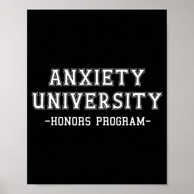 Ångest Universitets Utmärkelseprogram Poster (Framsidan)