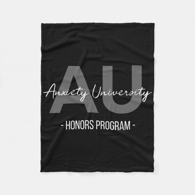 Ångest Universitets Utmärkelser Program  Fleecefilt (Framsidan)
