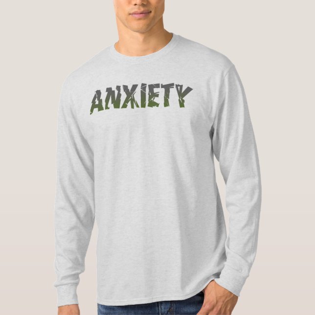 Ångest Ver 2 Långärmad T-Shirt (Framsida)