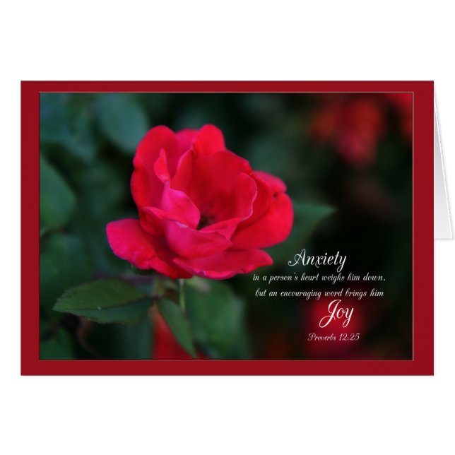 Ångest Viktar ner hjärtat Parakaleoanteckningskort OBS Kort (Framsidan Horizontal)