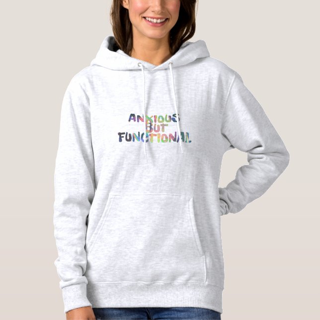 Ångestfull Men Funktionell Rolig Psykisk Hälsa Trö T Shirt (Framsida)