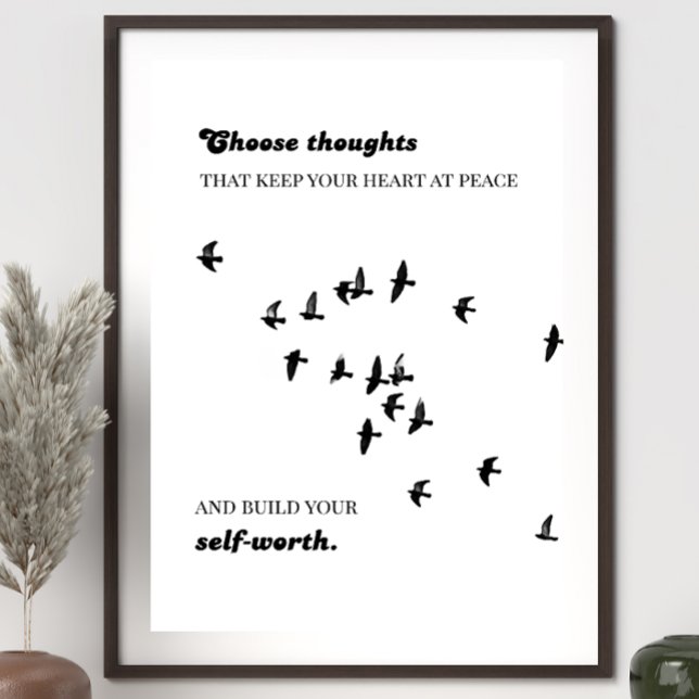 Ångestlindrande väggkonst | lugnande citat (Christian wall art to renew your mind and bring God’s peace into your home.)