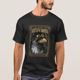 Ångfåglars ångkokt kråka t shirt