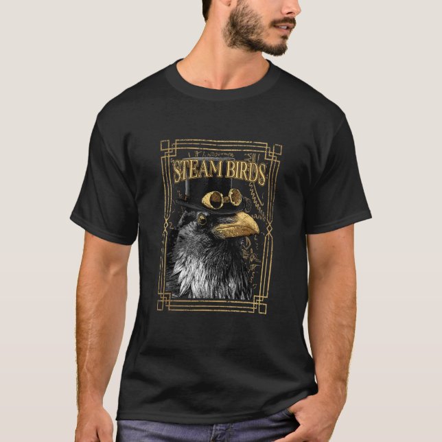Ångfåglars ångkokt kråka t shirt (Framsida)