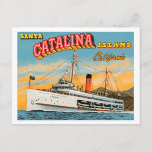 Ångfartyget Catalina Post Card Vykort