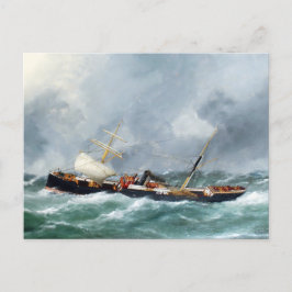 Ångfartyget Finsbury 1881 Vykort