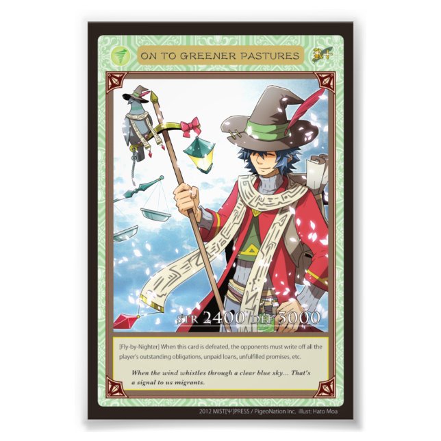 Anghel world photo-On to Greener Pastures Fototryck (Framsidan)