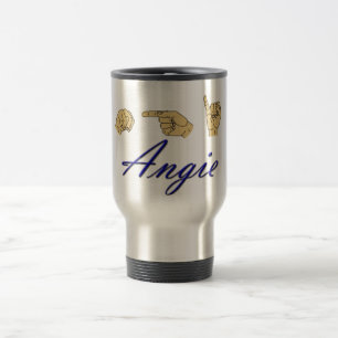 Angie i ASL isolerad mugg