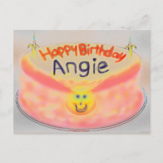 Angie's 2014 Birthday Cake Vykort