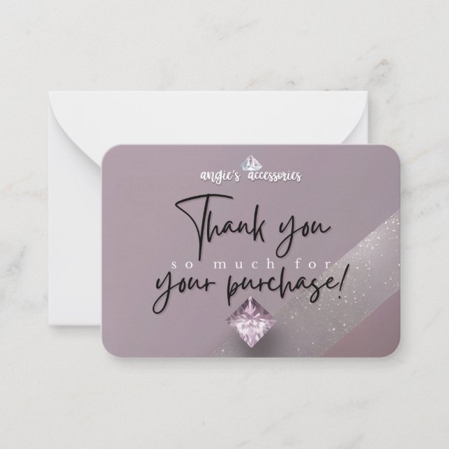 Angies Anpassningsbar Tillbehör Tack för ditt kort (Framsida)