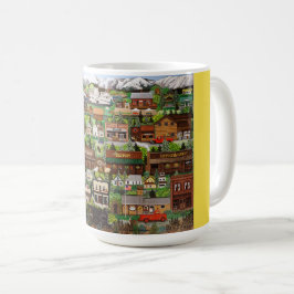 Angies guld postar Sumpterkaffekoppen Kaffemugg