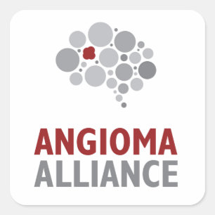 Angioma Alliance Logotyp Gear Fyrkantigt Klistermärke