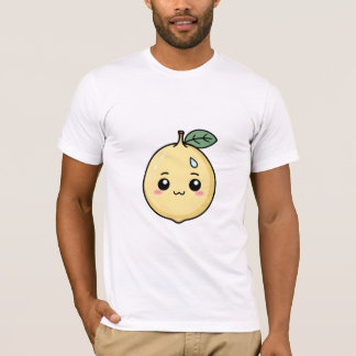 Angiös citron med svett fall t shirt