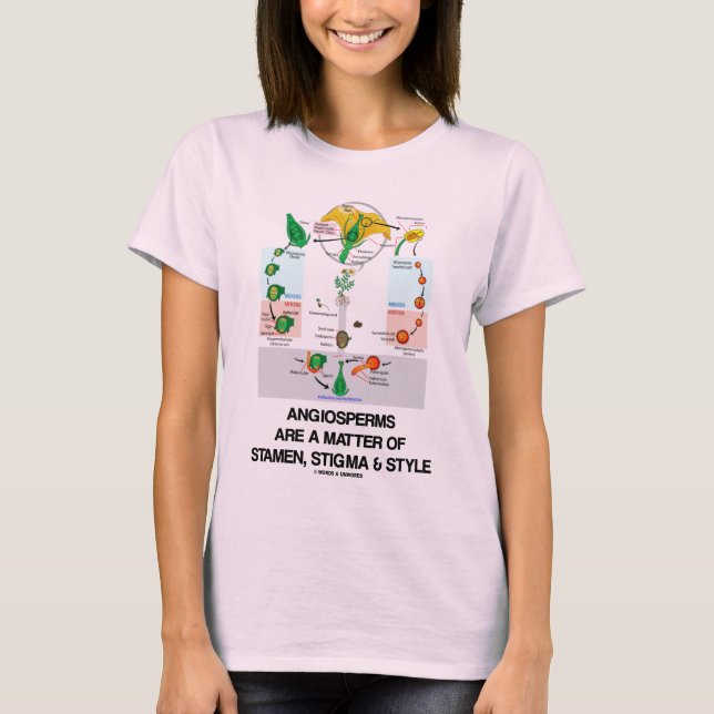 Angiosperms är en materia av StamenStigmastil T-shirt (Framsida)