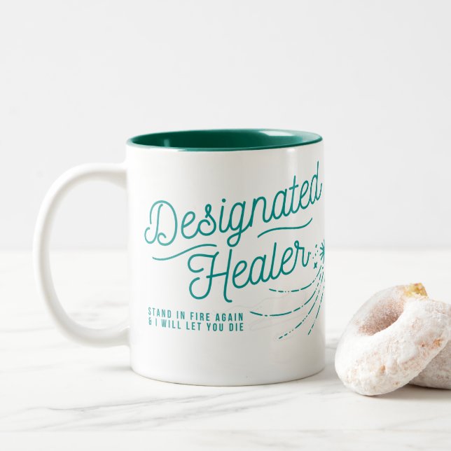Angiven Healer Tea eller Coffee Mugg för D&D Fläkt (Med munk)