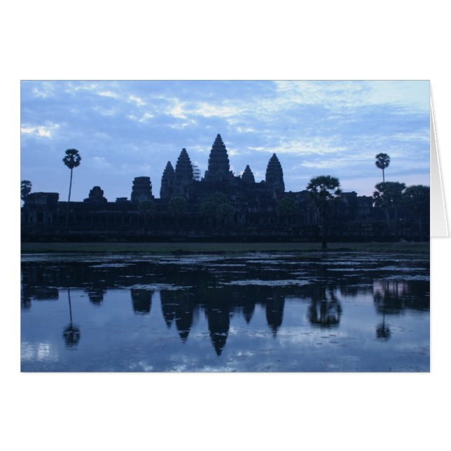 angkor blue hälsningskort (Framsidan Horizontal)