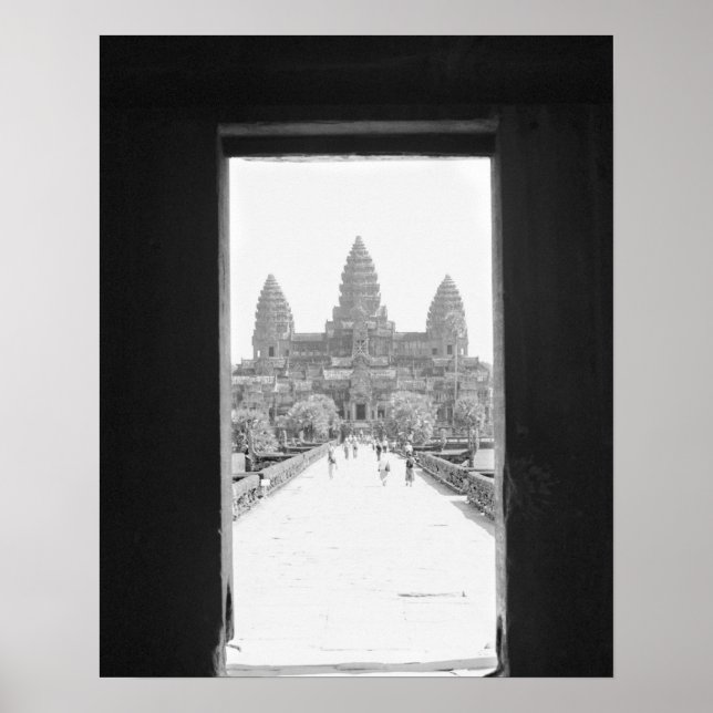 Angkor Kambodja, Angkor Wat dörrvy Poster (Framsidan)