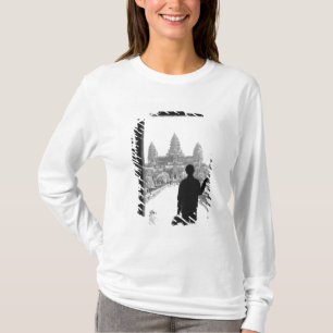Angkor Kambodja, dörröppning & person Angkor Wat T-shirt