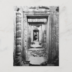 Angkor Kambodja, dörröppningar Preah Khan Vykort
