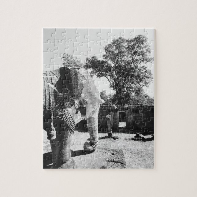 Angkor Kambodja, förhöjningstempel 2 Pussel (Vertikal)