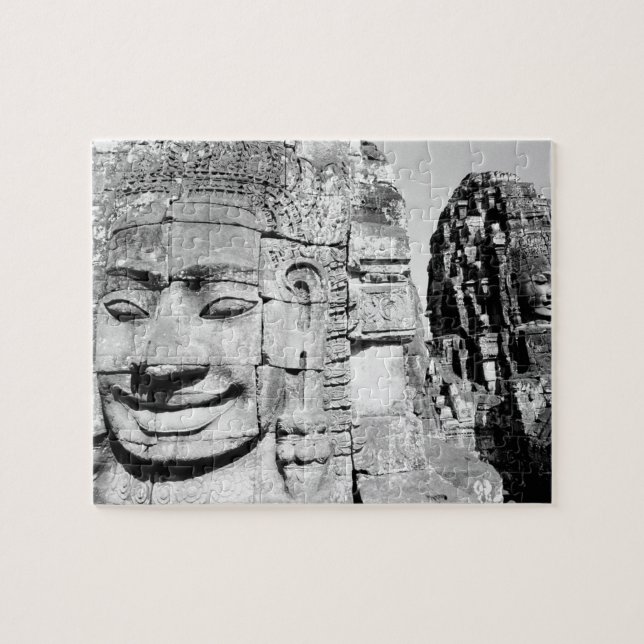 Angkor Kambodja, Huvudena Bayon Pussel (Horisontell)